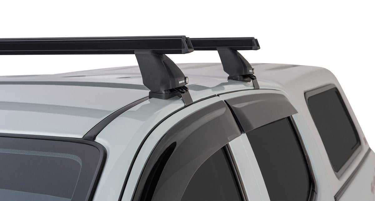 Kit 2 barres de toit Heavy Duty noire 1375mm série 2500 Isuzu D-Max Gen II TF (SX) 2016-2020 - RHINO-RACK - Isuzu Dmax 2012-2020
