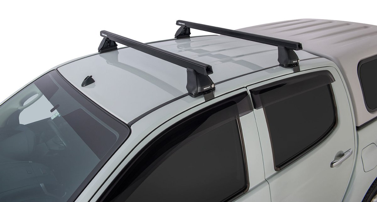 Kit 2 barres de toit Heavy Duty noire 1375mm série 2500 Isuzu D-Max Gen II TF (SX) 2016-2020 - RHINO-RACK - Isuzu Dmax 2012-2020