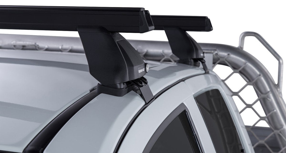 Kit 2 barres de toit Heavy Duty noire 1375mm série 2500 Isuzu D-Max Gen II TF (SX) 2016-2020 - RHINO-RACK - Isuzu Dmax 2012-2020