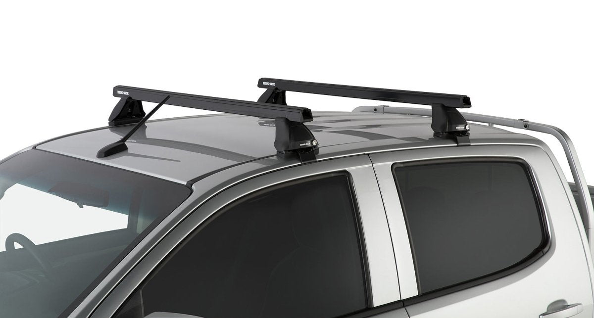 Kit 2 barres de toit Heavy Duty noire 1375mm série 2500 Isuzu D-Max Gen II TF (SX) 2016-2020 - RHINO-RACK - Isuzu Dmax 2012-2020