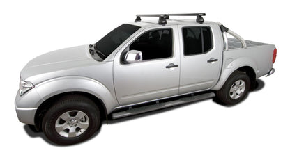 Kit 2 barres de toit Heavy Duty noire 1375mm série 2500 Nissan Navara D40 (ST/ST-X) 2005-2015 - RHINO-RACK - Nissan Navara D40