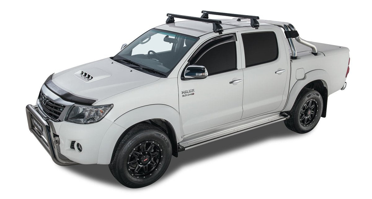 Kit 2 barres de toit Heavy Duty noire 1375mm série 2500 Toyota Hilux Vigo 2005-2015 - RHINO-RACK - Toyota Hilux 2005-2015