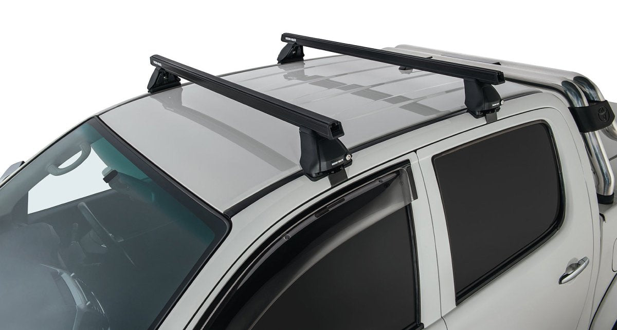 Kit 2 barres de toit Heavy Duty noire 1375mm série 2500 Toyota Hilux Vigo 2005-2015 - RHINO-RACK - Toyota Hilux 2005-2015
