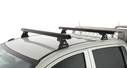 Kit 2 barres de toit noire 1250 mm Heavy Duty RLT600 Ditch Mount Mitsubishi L200 Gen V MQ/MR 2015+ - RHINO-RACK - Mitsubishi L200 2015-2019