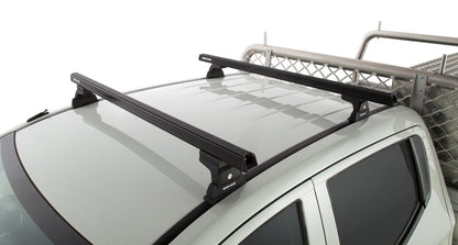 Kit 2 barres de toit noire 1250 mm Heavy Duty RLT600 Ditch Mount Mitsubishi L200 Gen V MQ/MR 2015+ - RHINO-RACK - Mitsubishi L200 2015-2019