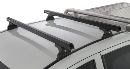 Kit 2 barres de toit noire 1250 mm Heavy Duty RLT600 Ditch Mount Mitsubishi L200 Gen V MQ/MR 2015+ - RHINO-RACK - Mitsubishi L200 2015-2019