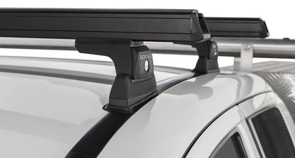 Kit 2 barres de toit noire 1250 mm Heavy Duty RLT600 Ditch Mount Mitsubishi L200 Gen V MQ/MR 2015+ - RHINO-RACK - Mitsubishi L200 2015-2019