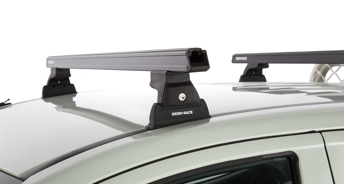 Kit 2 barres de toit noire 1250 mm Heavy Duty RLT600 Ditch Mount Mitsubishi L200 Gen V MQ/MR 2015+ - RHINO-RACK - Mitsubishi L200 2015-2019
