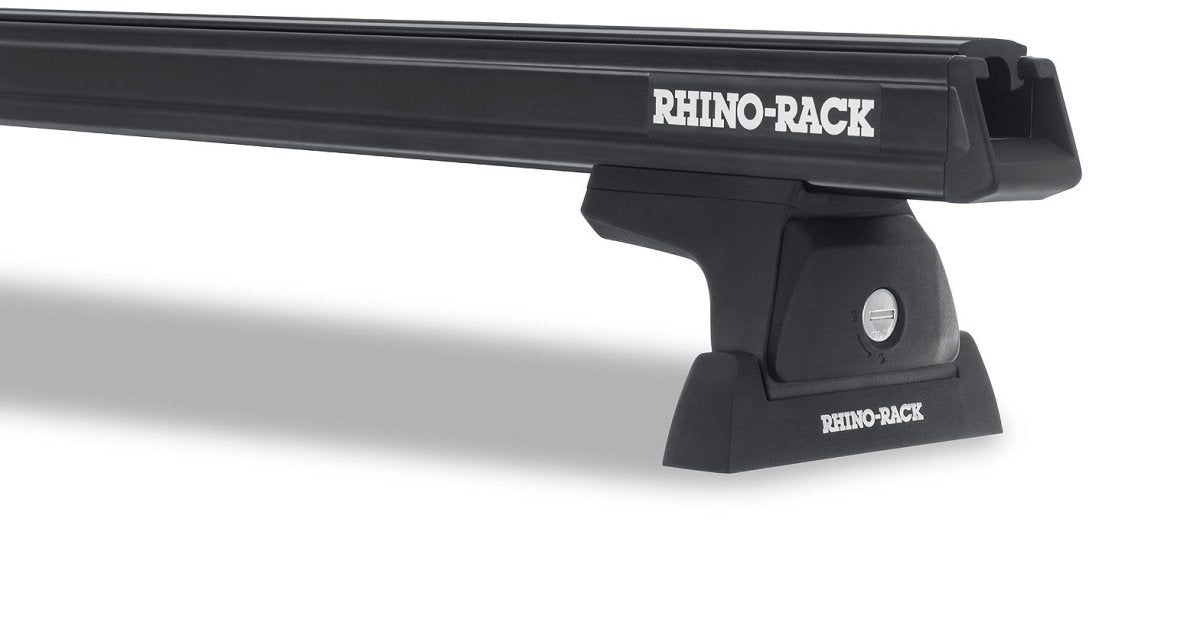 Kit 2 barres de toit noire 1250 mm Heavy Duty RLT600 Ditch Mount Nissan Navara NP300 2015+ - RHINO-RACK - Nissan Navara D23