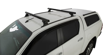 Kit 2 barres de toit noire 1250mm Heavy Duty RCH Trackmount Toyota Hilux Revo 2015+ - RHINO-RACK - Toyota Hilux 2016+