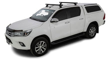 Kit 2 barres de toit noire 1250mm Heavy Duty RCH Trackmount Toyota Hilux Revo 2015+ - RHINO-RACK - Toyota Hilux 2016+