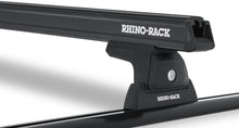 Kit 2 barres de toit noire 1250mm Heavy Duty RLT600 Trackmount Nissan Navara NP300 2015-2021 - RHINO-RACK - Nissan Navara D23