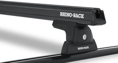 Kit 2 barres de toit noire 1250mm Heavy Duty RLT600 Trackmount Nissan Navara NP300 2015-2021 - RHINO-RACK - Nissan Navara D23