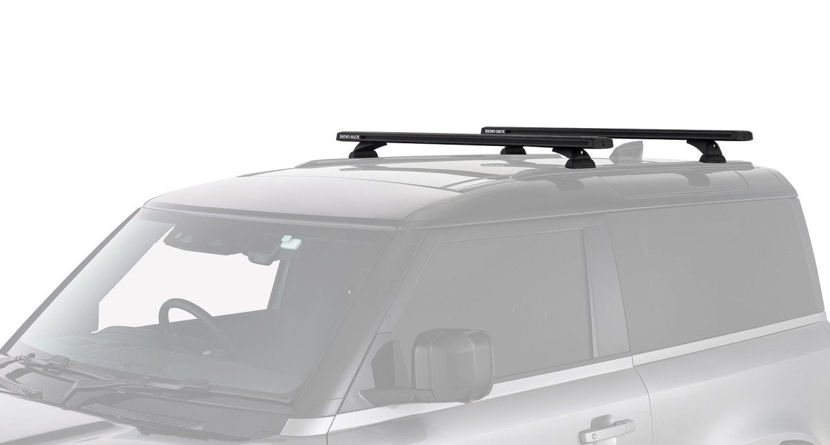 Kit 2 barres de toit noire 1260mm - Reconn-Deck Land Rover Defender II 90 L663 2021+ - RHINO-RACK - Defender 110