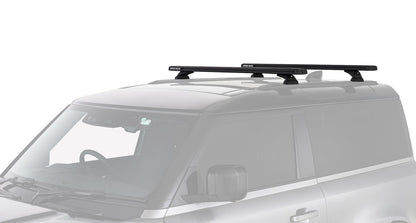 Kit 2 barres de toit noire 1260mm - Reconn-Deck Land Rover Defender II 90 L663 2021+ - RHINO-RACK - Defender 110