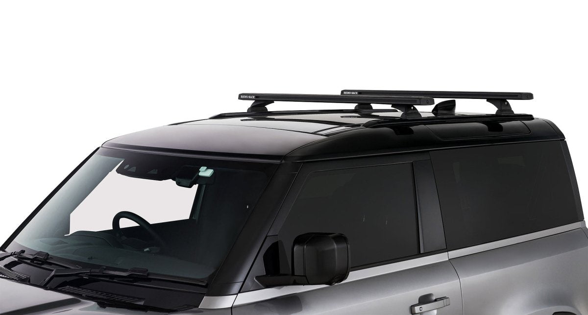 Kit 2 barres de toit noire 1260mm - Reconn-Deck Land Rover Defender II 90 L663 2021+ - RHINO-RACK - Defender 110
