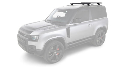 Kit 2 barres de toit noire 1260mm - Reconn-Deck Land Rover Defender II 90 L663 2021+ - RHINO-RACK - Defender 110