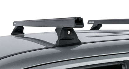 Kit 2 barres de toit noire 1375mm Heavy Duty avec pieds RCH Volkswagen Amarok 2H 2011-2023 - RHINO-RACK - VW Amarok 2011-2022