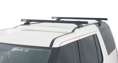 Kit 2 barres de toit noire 1375mm Heavy Duty RLTP Trackmount Land Rover Discovery 3 & 4 2005-2017 - RHINO-RACK -