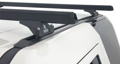 Kit 2 barres de toit noire 1375mm Heavy Duty RLTP Trackmount Land Rover Discovery 3 & 4 2005-2017 - RHINO-RACK -