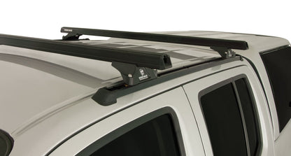 Kit 2 barres de toit noire 1375mm Heavy Duty RLTP Trackmount Nissan Navara D40 2005-2015 - RHINO-RACK - Nissan Navara D40