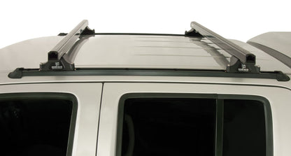 Kit 2 barres de toit noire 1375mm Heavy Duty RLTP Trackmount Nissan Navara D40 2005-2015 - RHINO-RACK - Nissan Navara D40
