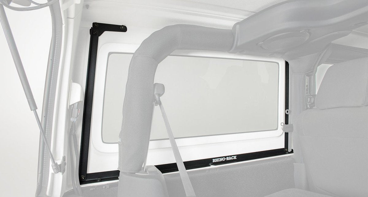 Kit 2 barres de toit noire 1500mm RCL Backbone Heavy Duty Jeep Wrangler JK 2011-2019 - RHINO-RACK - Jeep JK