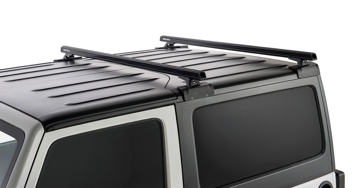 Kit 2 barres de toit noire 1500mm RCL Backbone Heavy Duty Jeep Wrangler JK 2011-2019 - RHINO-RACK - Jeep JK