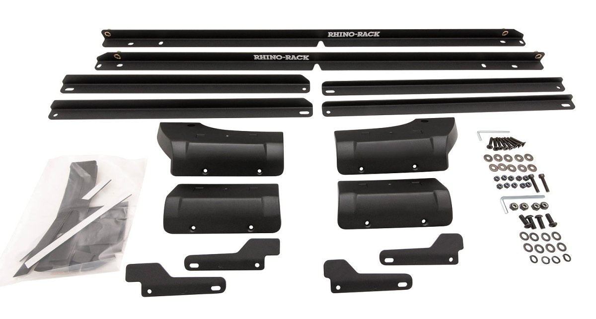 Kit 2 barres de toit noire 1500mm RCL Backbone Heavy Duty Jeep Wrangler JK 2011-2019 - RHINO-RACK - Jeep JK