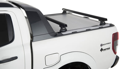 Kit 2 barres de toit noire Heavy Duty 1500mm avec pieds RLT600 Ford Ranger Wildtrak T6/T7/T8 2012-2022 - RHINO-RACK - Ford Ranger 2012-2022