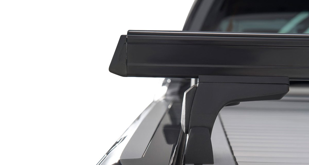 Kit 2 barres de toit noire Heavy Duty 1500mm avec pieds RLT600 Ford Ranger Wildtrak T6/T7/T8 2012-2022 - RHINO-RACK - Ford Ranger 2012-2022