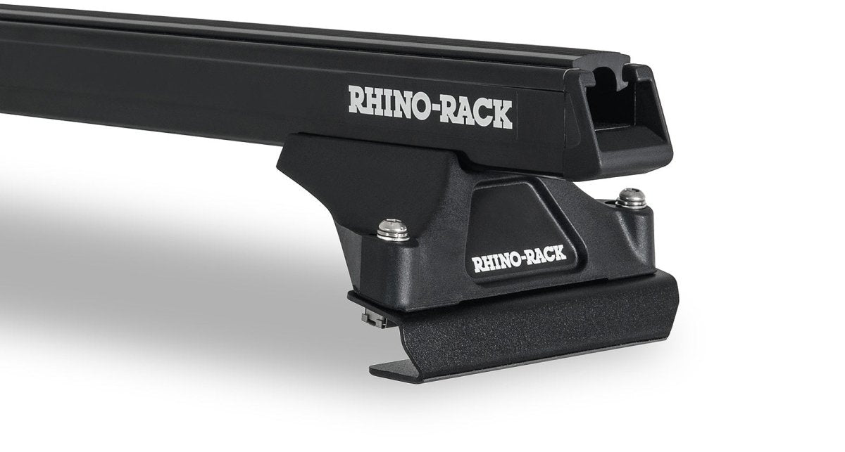 Kit 2 barres de toit noire Heavy Duty 2000mm avec pieds RLTF Isuzu Series F/N - RHINO-RACK -