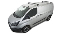 Kit 2 barres de toit noire Heavy Duty avec pieds RLTP Ford Transit Custom 2014+ - RHINO-RACK -