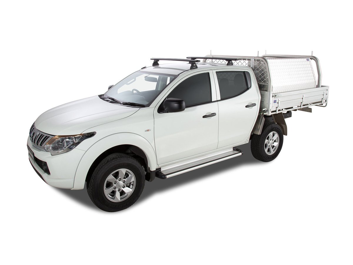 Kit 2 barres de toit Sportz 1260mm Mitsubishi L200 Double & Extra Cab 2015-2024 - RHINO-RACK - Mitsubishi L200 2015-2019
