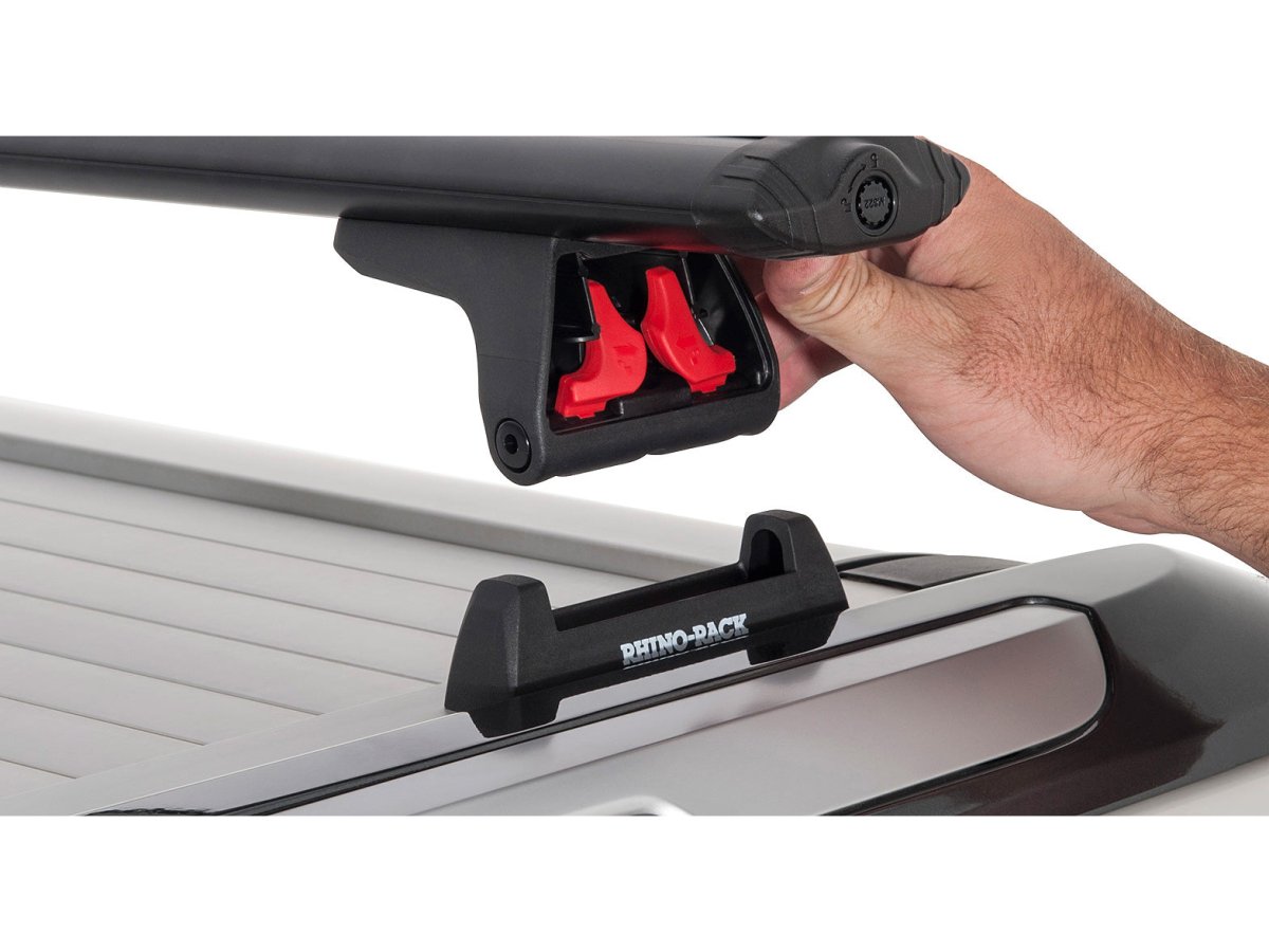 Kit 2 barres de toit Sportz 1500mm Ford Ranger Wildtrak T6 T7 T8 rails latéraux de benne 2012-2022 - RHINO-RACK - Ford Ranger 2012-2022