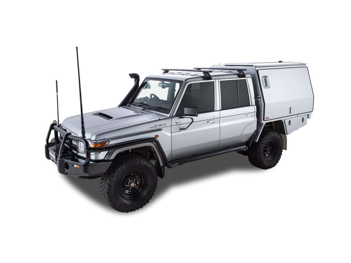 Kit 2 barres de toit Sportz 1500mm Toyota Land Cruiser HZJ79 GRJ79 double cab - RHINO-RACK - Toyota Land Cruiser 78/79