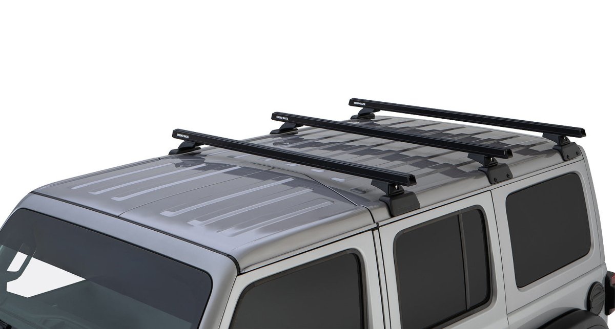 Kit 3 barres de toit 1500mm RCL Backbone Heavy Duty Jeep Wrangler JL 2019+ - RHINO-RACK - Jeep JL