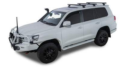 Kit 3 barres de toit noire 1375mm Heavy Duty avec pieds RCH Toyota Land Cruiser série 200 2007-2021 - RHINO-RACK - Toyota LC200
