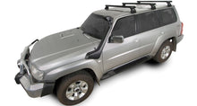 Kit 3 barres de toit noire 1375mm Heavy Duty RL110 Trackmount Nissan Patrol GU Y61 1997-2017 - RHINO-RACK -