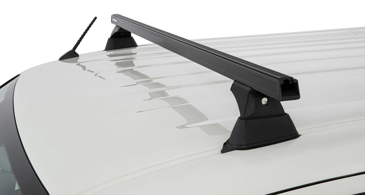 Kit 3 barres de toit noire 1650mm Heavy Duty avec pieds RCH Toyota Hiace Gen VI 2019+ - RHINO-RACK -