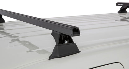 Kit 3 barres de toit noire 1650mm Heavy Duty avec pieds RCH Toyota Hiace Gen VI 2019+ - RHINO-RACK -