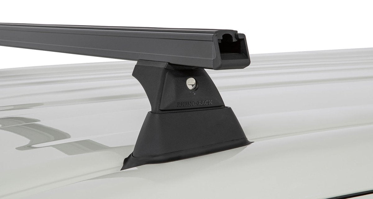 Kit 3 barres de toit noire 1650mm Heavy Duty avec pieds RCH Toyota Hiace Gen VI 2019+ - RHINO-RACK -