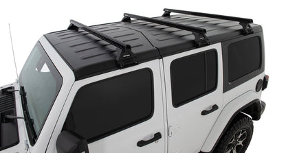 Kit 3 barres de toit noire Heavy Duty 1500mm avec pieds RL110 Jeep Wrangler JL 2019+ - RHINO-RACK - Jeep JL