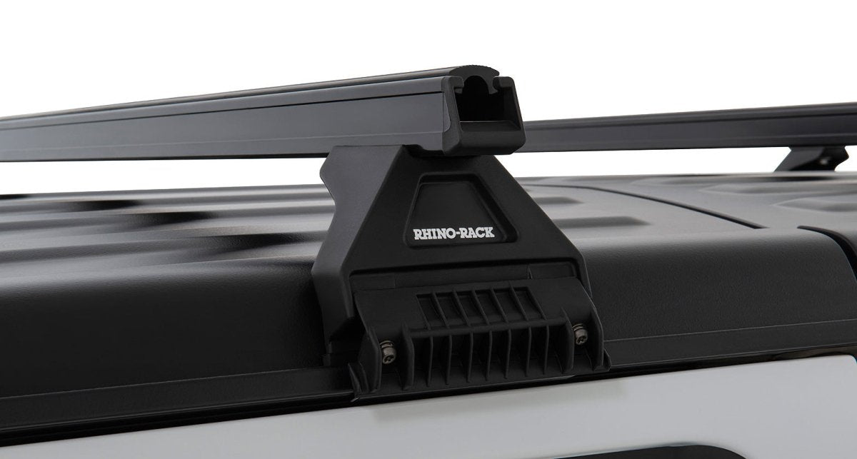 Kit 3 barres de toit noire Heavy Duty 1500mm avec pieds RL110 Jeep Wrangler JL 2019+ - RHINO-RACK - Jeep JL