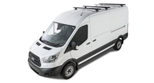 Kit 3 barres de toit noire Heavy Duty 1800mm avec pieds RLTP Ford Transit 2014+ - RHINO-RACK -