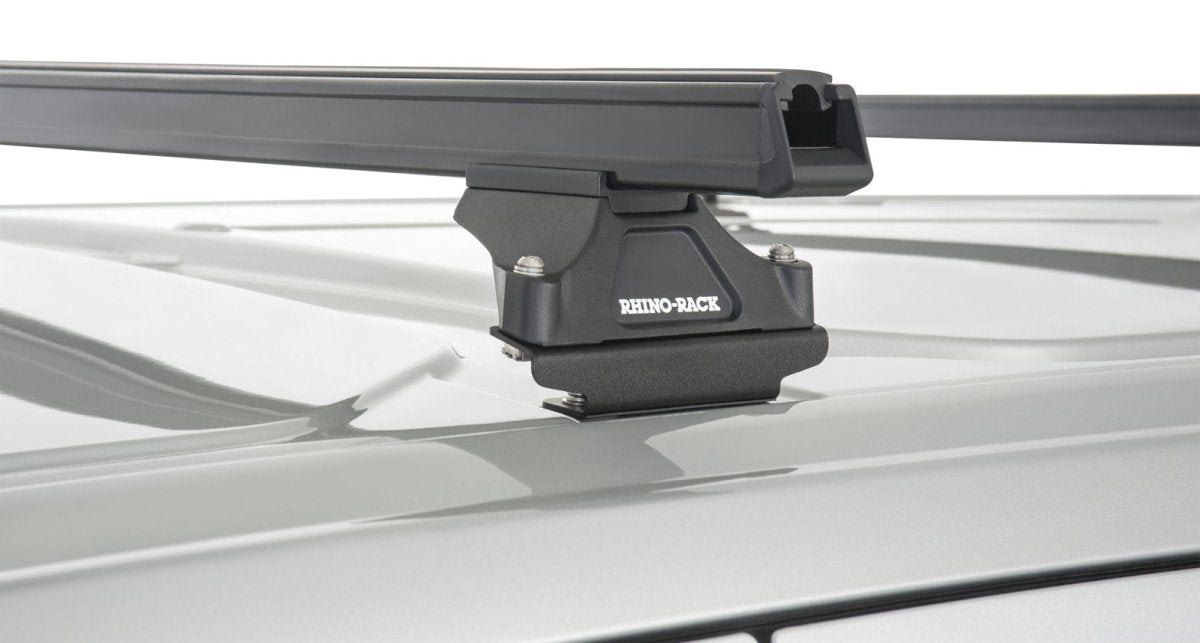 Kit 3 barres de toit noire Heavy Duty avec pieds RLTP Ford Transit Custom 2014+ - RHINO-RACK -