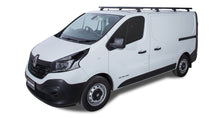 Kit 4 barres de toit noire 1650mm Heavy Duty avec pieds RLT600 Renault Trafic X82 2015+ - RHINO-RACK -