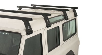 Kit 4 barres de toit noire Heavy Duty 1500mm avec pieds RL210 Land Rover Defender 110 1993-2020 - RHINO-RACK - Defender 110