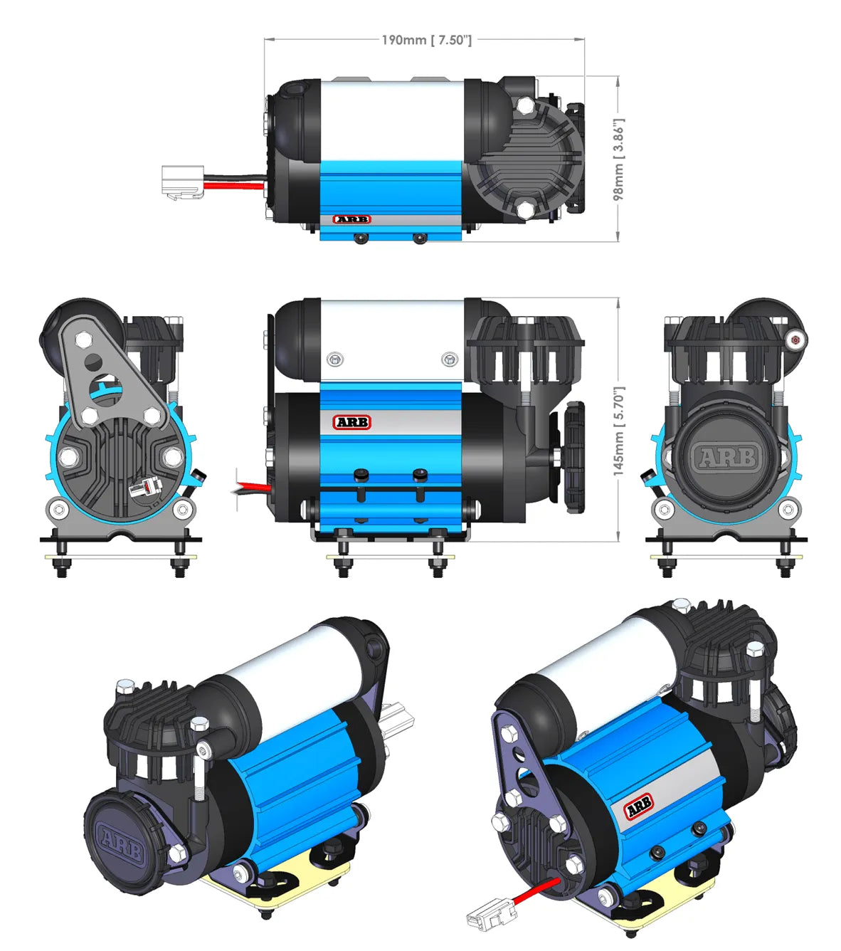 Compresseur 12V 61L/min - ARB - BYD Shark 2024+