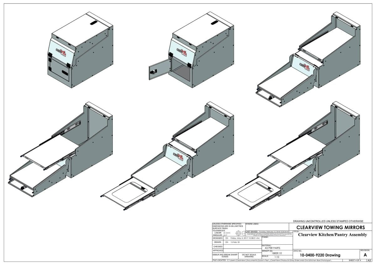 Bloc Cuisine Modulaire Depliable ClearView | 4x4 & Pickup - BYD Shark 2024+